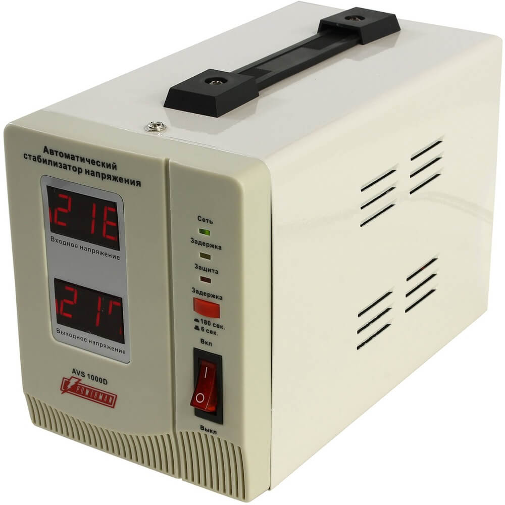 Стабилизатор напряжения Powerman AVS 1000D белый