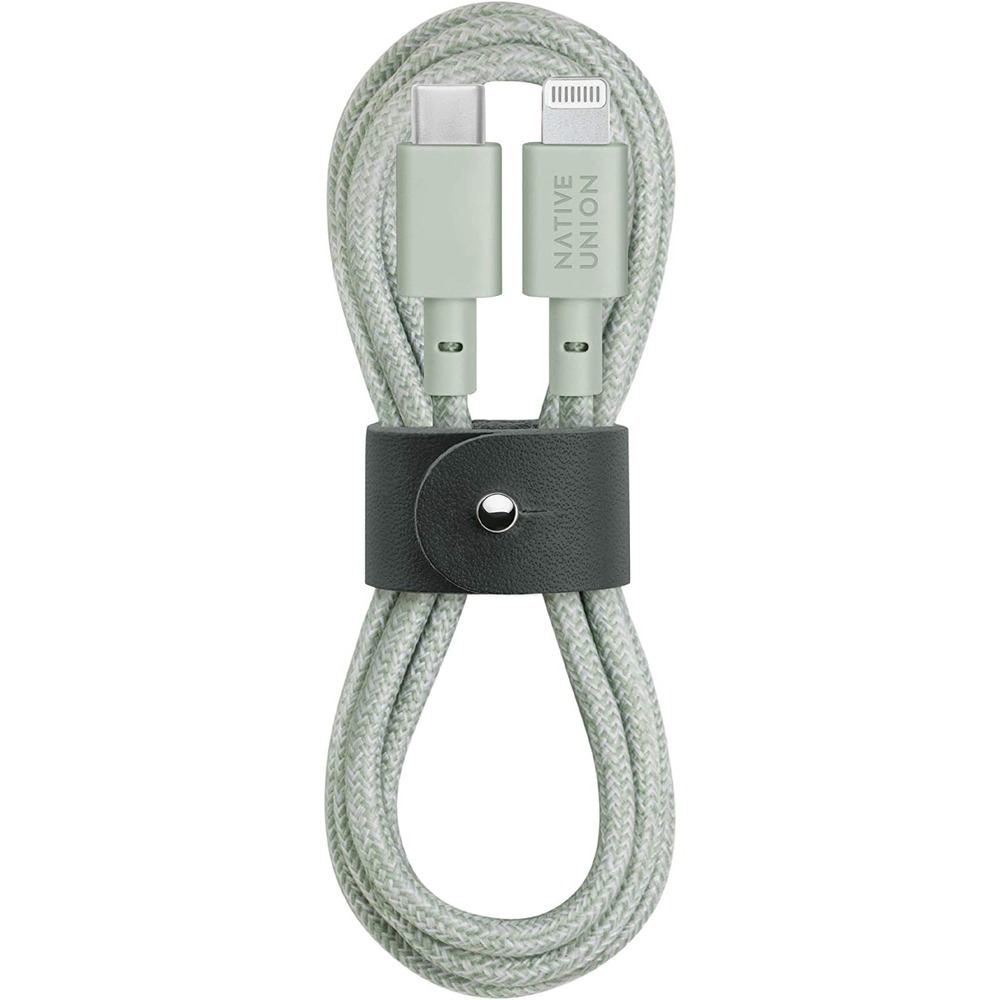 Кабель Native Union BELT-CL-GRN-2-NP Belt Cable, 1.2 м, зелёный