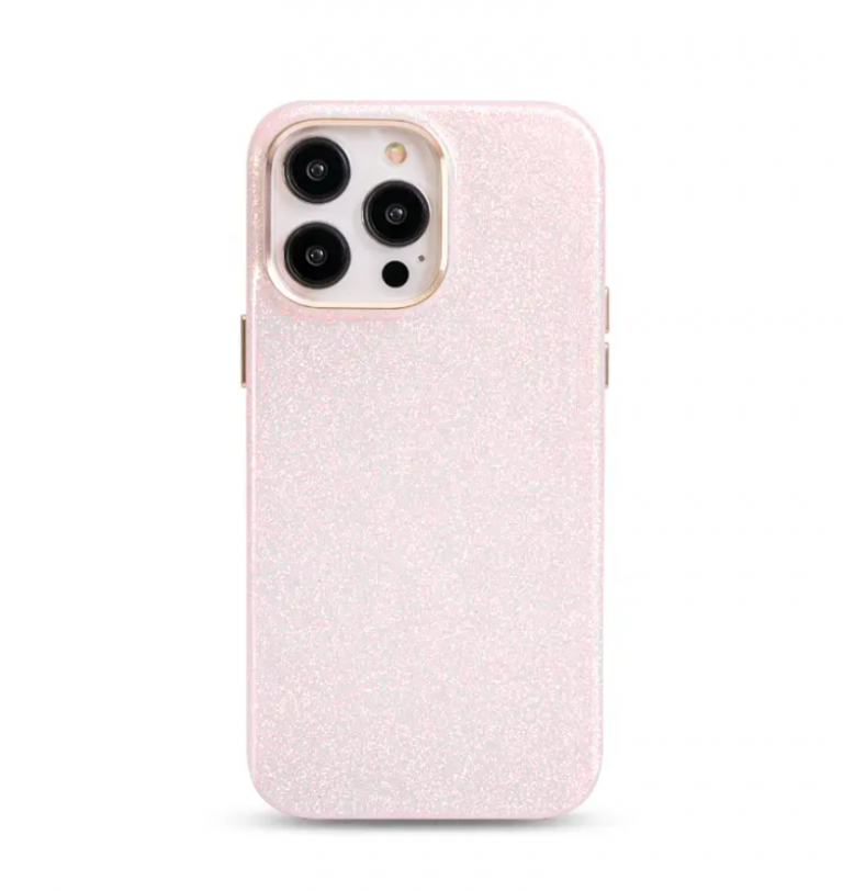 Чехол-накладка Kzdoo Sparkle для iPhone 14 Pro Max пластиковый (золотой)