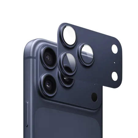 Защитное стекло на камеру Wiwu (LG-012) для Apple iPhone 17 Pro (синий)