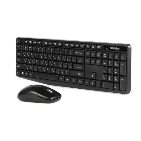 Беспроводной мультимедийный комплект Smartbuy ONE клавиатура + мышь (SBC-235380AG-K) (черный)