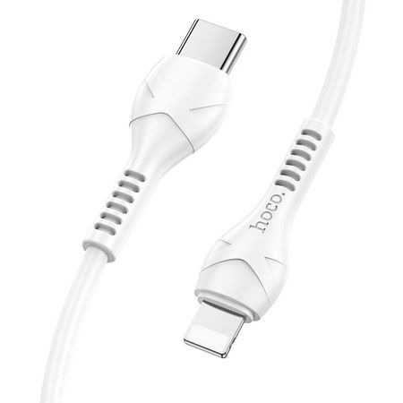 Кабель Hoco X84 PD20W Solid cable (Type-C) на (Lighting) 100 см 2.4A силикон (белый)