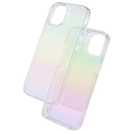 Чехол-накладка Zagg Iridescent Anti-microbial для iPhone 13 Pro Max пластиковый (фиолетово-зеленый градиент)