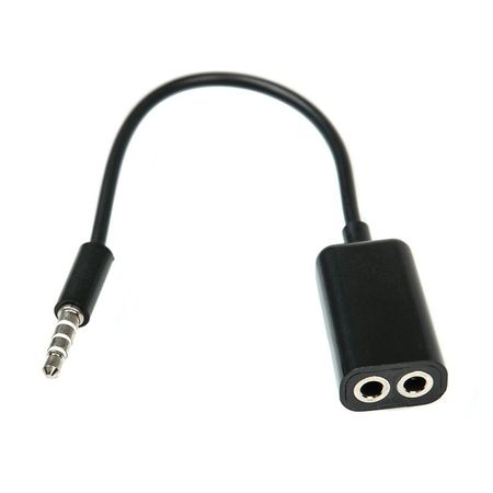 Переходник KY-39 AUX (3.5mm) на (2×3.5mm) (черный)
