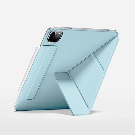 Чехол-книжка WIWU Magnetic Folio Case для Apple iPad 10 (2022)/iPad 11 (2025) с подставкой и отделением под стилус (голубой)