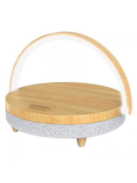 Настольная лампа Xiaomi Ezvalo Wireless Charging Lamp с функцией беспроводной зарядки и колонки Wood pattern (LYYD01) (коричневый)
