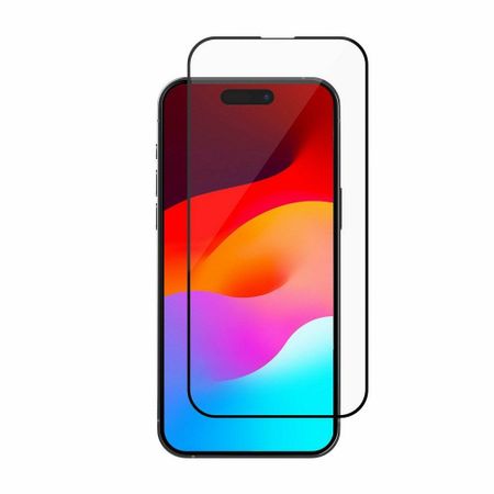 Защитное стекло Tempered Glass для Apple iPhone 15 Pro Max антибликовое (черная рамка)