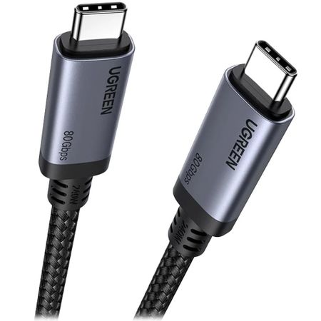 Кабель Ugreen L706 USB-C 5A Max 1 м серый (65383)