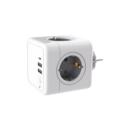 Сетевой фильтр RocketSocket Cube Original 1205, белый-серый (GN1205)