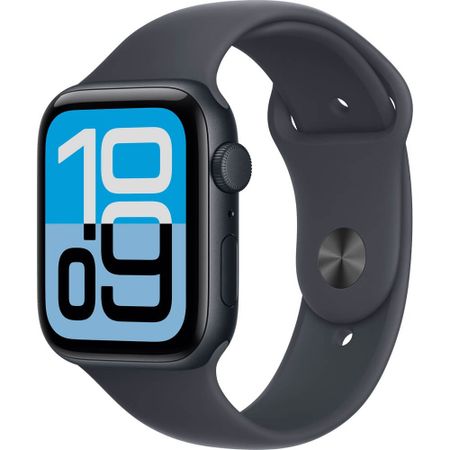 Смарт-часы Apple Watch SE 3 GPS 44 мм тёмная ночь M/L, спортивный ремешок