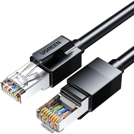 Кабель для компьютера Ugreen NW316 Cat6 F/UTP Ethernet Cable 1 м чёрный (55170)
