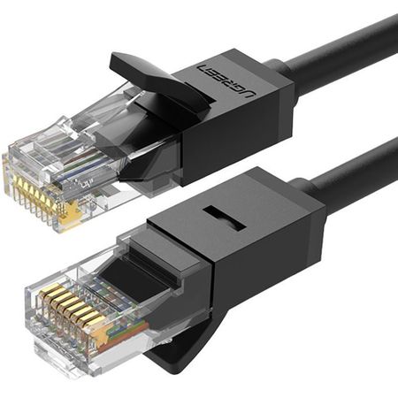 Кабель для компьютера Ugreen NW102 Cat 6 8-Core U/UTP Ethernet Cable 5 м чёрный (20162)