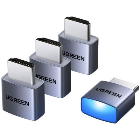 Адаптер Ugreen CM775 USB-A/HDMI 4K 60Hz c LED Light 4 шт. серый космос (95994)