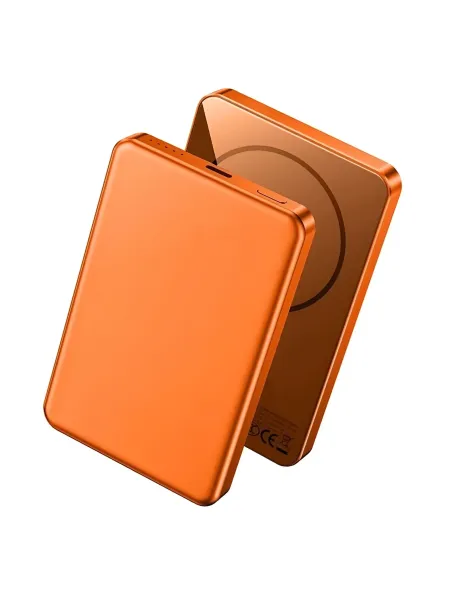 Внешний аккумулятор WiWU Ultra Thin Magnetic 5000 mAh 20W (P15) (оранжевый)