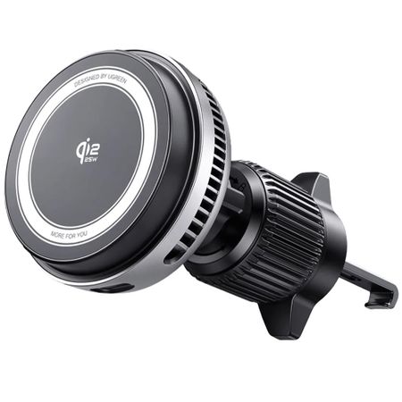 Автомобильный держатель с функцией зарядки Ugreen W778 MagFlow Pro Car 25W Qi 2.2 серый космос (75250)