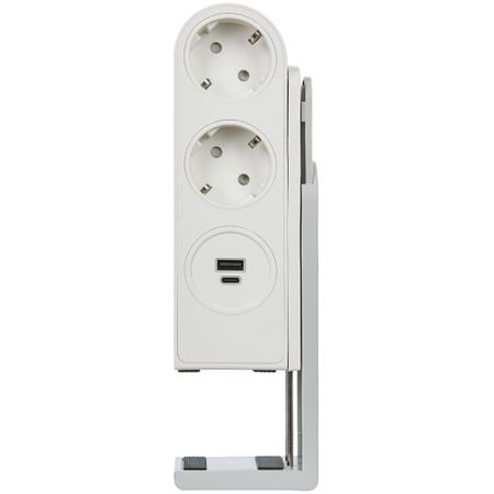 Удлинитель Donel DDSBC6WC-2PSW2UWC 1.5 м белый
