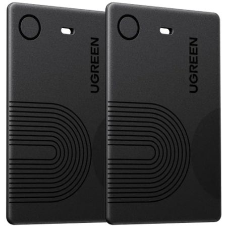 Трекер Ugreen Finder Slim 2 Plastic CM920 для Apple 2шт. чёрный (75120A)