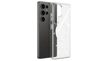 Чехол-накладка KWI-NI Magsafe для Samsung Galaxy S26 силиконовый (прозрачный)