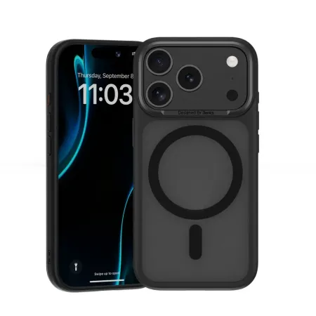 Чехол-накладка Benks Mist Magnetic для iPhone 17 Pro пластиковый (черная рамка)