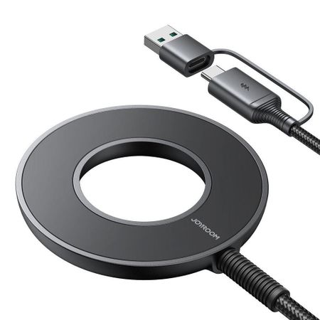 Беспроводное зарядное устройство Joyroom JR-WQM03 MagSafe для смартфона/ кабель USB/Type-C 15W (черный)
