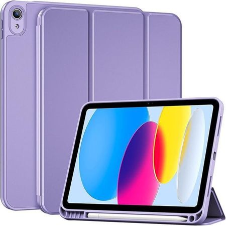 Чехол-книжка Smart Folio Case для Apple iPad Pro 12.9 (2022)/Air 13 (2024/2025), с подставкой и отделением под стилус (фиолетовый)