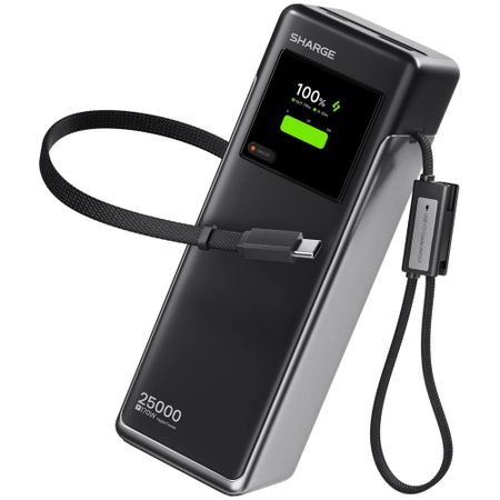 Внешний аккумулятор Sharge Hyper Tower 170 25000 мАч 170W чёрный