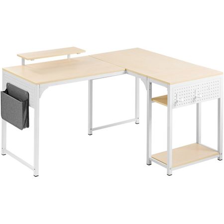 Компьютерный стол Eureka ZX-L150B-MWW-RU белый клен