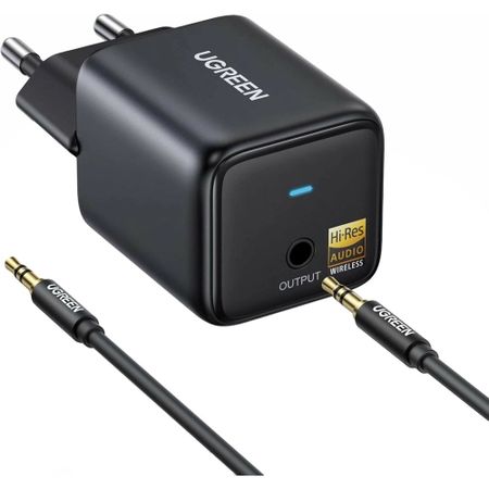 Адаптер Ugreen BT523 Audio Receiver EU чёрный (65059)