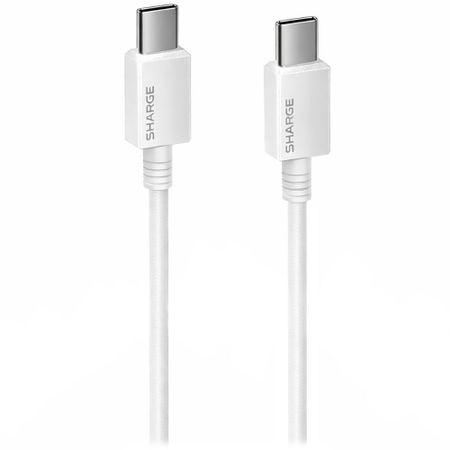 Кабель Sharge USB Type-C 0.6 м белый