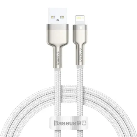 Кабель Baseus Cafule USB/Lightning 2.4A 200см (CALJK-B02) (белый)