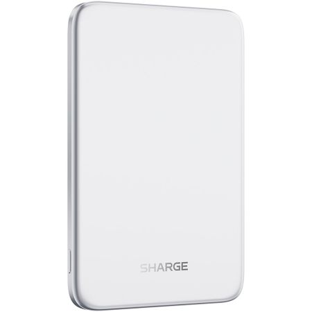 Внешний аккумулятор Sharge M6 Magnetic 5000 мАч 15W Wireless серебристый