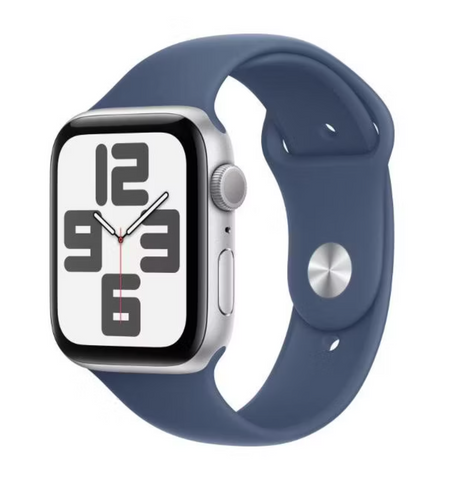 Смарт-часы Apple Watch SE (2024) 40mm Silver Aluminium Case with Denim Sport Band (M/L)