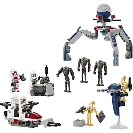 Конструктор LEGO Star Wars Боевой набор: Клоны и боевой дроид (75372)
