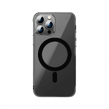 Чехол-накладка Wiwu Crystal Case Magsafe для Apple iPhone 15 Pro Max пластиковый (черный)