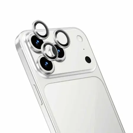 Защитное стекло Gerlax (GG-202) на линзы камер для Apple iPhone 17 Pro/17 Pro Max (серебристый)