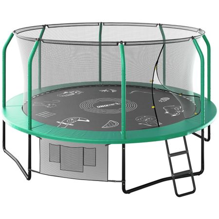 Батут UNIX Line Supreme Game 14 ft Green (TRUSUG14GR)