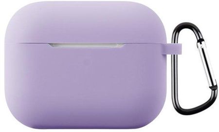 Чехол Protective Case для AirPods Pro 3 силиконовый с карабином (сиреневый)