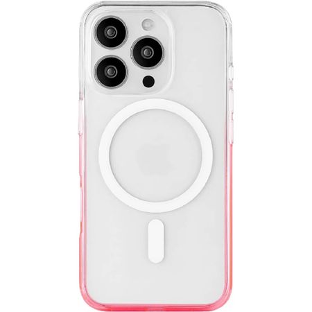 Чехол uBear Fusion Mag Case для iPhone 16 Pro неоновый розовый