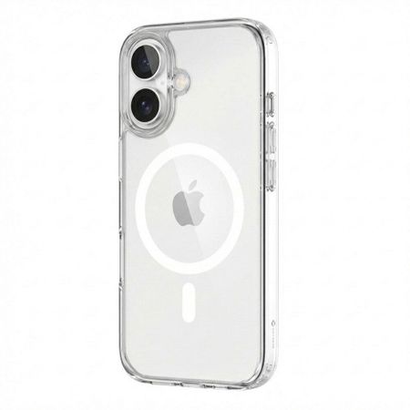 Чехол-накладка Clear Case Magsafe для iPhone 16 Plus пластиковый (прозрачный)