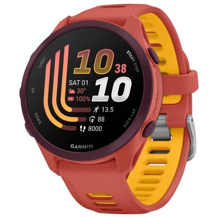 Смарт-часы Garmin Forerunner 170 Music 42.6 мм красно-оранжевый (010-03920-13)