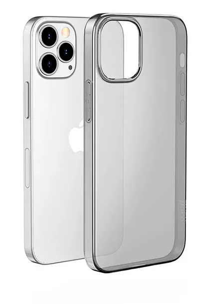 Чехол-накладка Hoco Light Series TPU для iPhone 14 Pro силиконовый (прозрачно-черный)