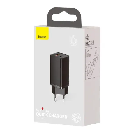 Сетевое зарядное устройство Baseus GaN2 Lite Quick Charger 65W USB/Type-C (CCGAN2L-B01) (черный)