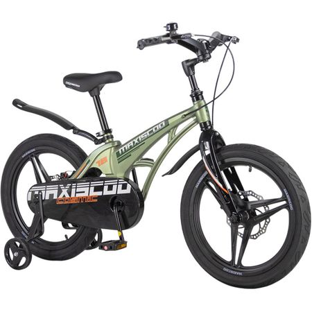 Детский велосипед Maxiscoo COSMIC Deluxe 18 оливковый матовый (2026) (MSC-C1851D)