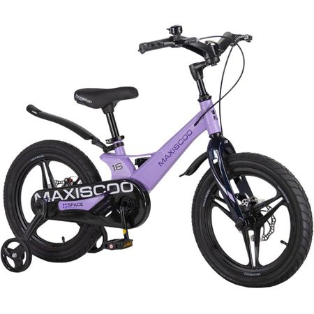 Детский велосипед Maxiscoo SPACE Deluxe 16 лавандовый матовый (2026) (MSC-S1654D)