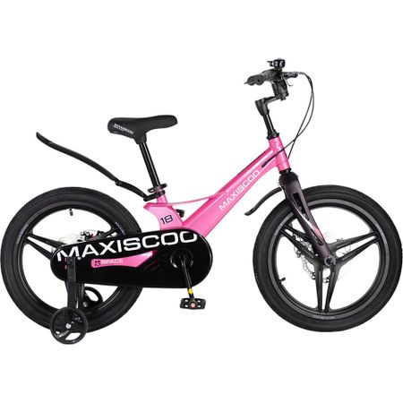 Детский велосипед Maxiscoo SPACE Deluxe 18 розовый (2026) (MSC-S1853D)