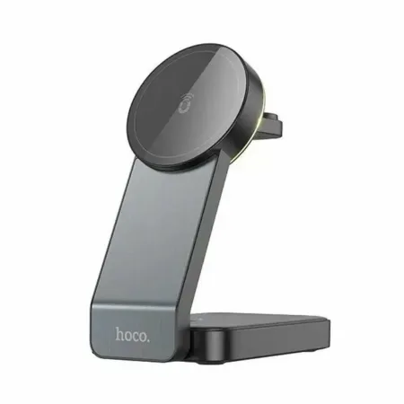Беспроводное зарядное устройство Hoco CQ3 3 в1 смартфон/Watch/AirPods 15W (черный)