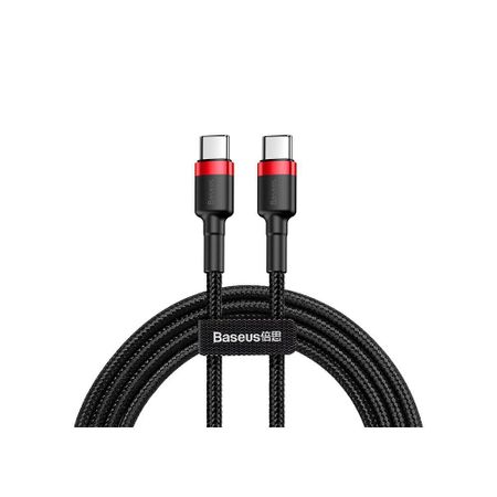 Кабель Baseus Cafule Type-C/Type-C 60W 200см (CATKLF-H91) (черный/красный)