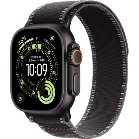 Смарт-часы Apple Watch Ultra 3 49 мм Black, S/M ремешок чёрный Trail Loop