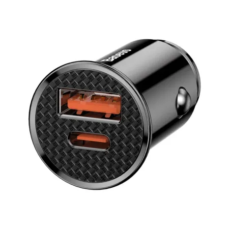 Автомобильное зарядное устройство Baseus Circular Plastic USB/С 30W (CCALL-YS01) (черный)