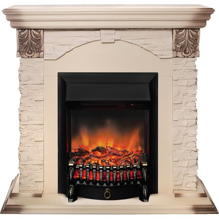 Камин RealFlame Dublin Lux STD/EUG WT + Fobos Lux BL